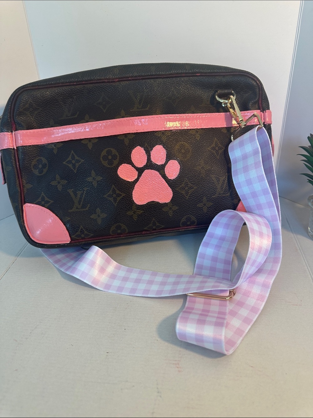 ‼️FIRM‼️LV  Monogram Canvas Custom Crossbody 
No visible date code
12x 7 x 3